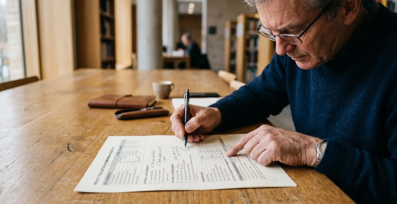 Examen minutieux d'une grille de décision pour choisir un professionnel du droit.